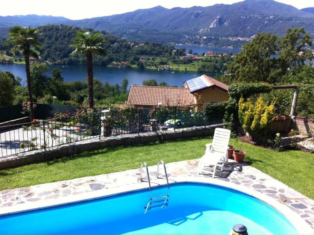 Domus Cusiana Complesso Vista Lago E Piscina Miasino Exterior foto
